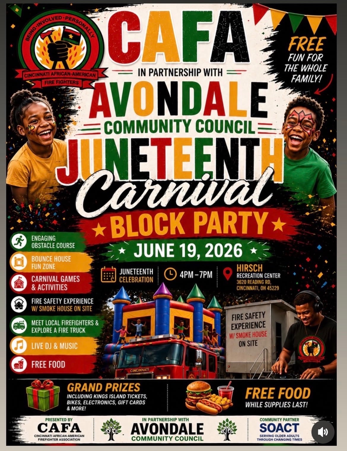 CAFA & Avondale Community Council Juneteenth Carnival Block Party